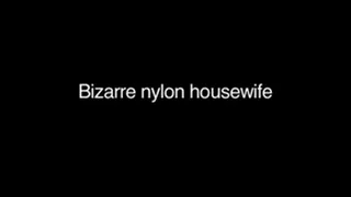 Bizarre nylon smock housewife