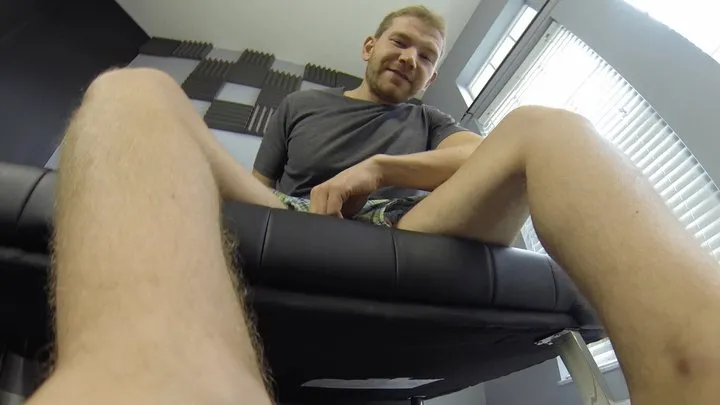 Your Giant Step-Dad Alex Adams Jerks Off While You Worship His Feet