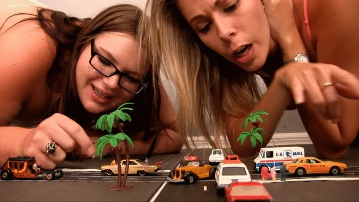 Giantess Nikki Brooks & Layla Moore Lay Waste To Tiny Town