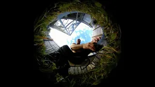 **360VR** Giant Tony Dinozza Finds You In His Yard