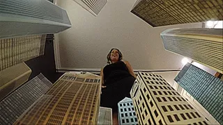 Giantess Nikki Brooks Crushes & Destroys Tiny City