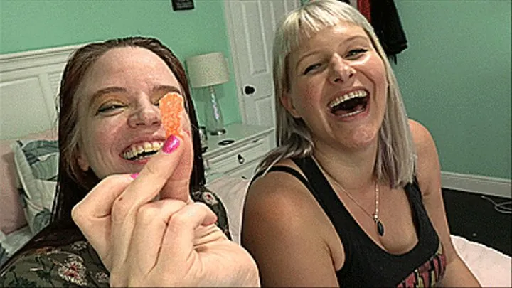 MILF Giantess Beauties Devour Shrunken Gummy Men With Jenni Foxx & Victoria Bell