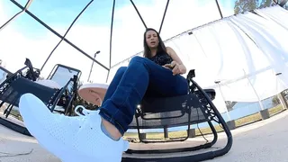** ** Poolside Giantess Foot & Vore Fun With Indica Jane