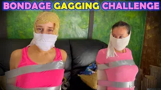 Khloe and Yurca's Ultimate Bondage Gagging Challenge - Duct Tape, OTM & OTN Gags, and Restraint Play with Mary