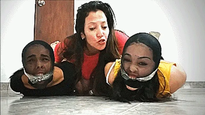 Real Step-Mother And Step-Daughters In Their Very First Bondage Debut Video!