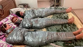 The Cursed Egyptian Amulet Turned All Three Friends Into Barefoot Wrapped Up Duct Tape Mummies!