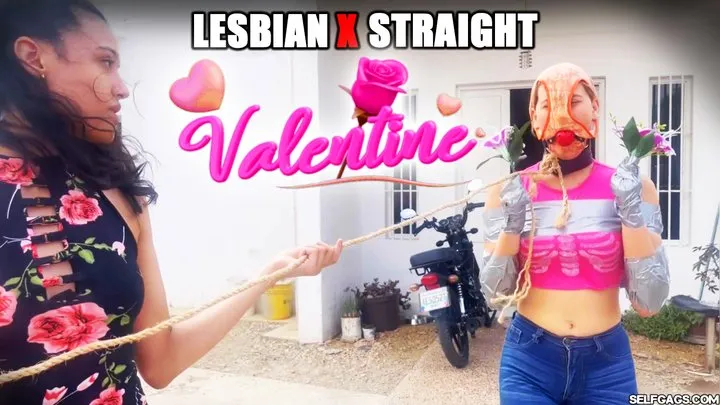 Straight Girl Turned Lesbian Bondage Slave On Valentine's Day