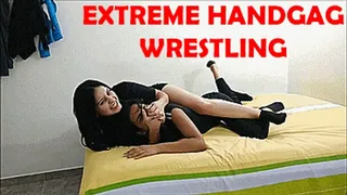 Handgag Wrestling Step-Sisters!