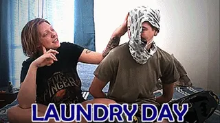 Laundry Day For Lazy Roommate: Smell My Sour Panties And Clean Them With Your Mouth!