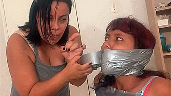 Lau & Penelopé in: My Suspicious Wife Tied And Gagged The Slutty Young Babysitter I Was Going To Fuck!