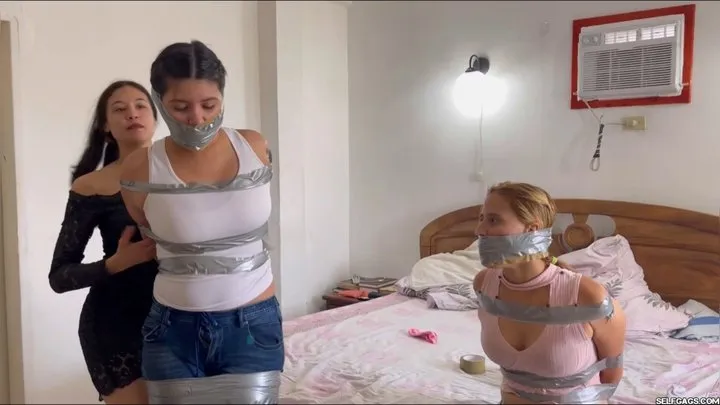 Open Minded Ladies Accepts a Bondage Experience by the Tape Expert