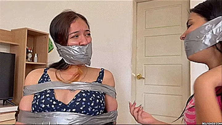 Sexy Shoplifter Tied Up By Undercover Police Woman And Her Gag Loving Girl