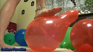 Barefoot Mixed Balloon Popping