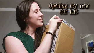 Unboxing my new fur hat