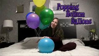 Popping helium balloons