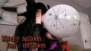 Witchy balloon fun - Inflation