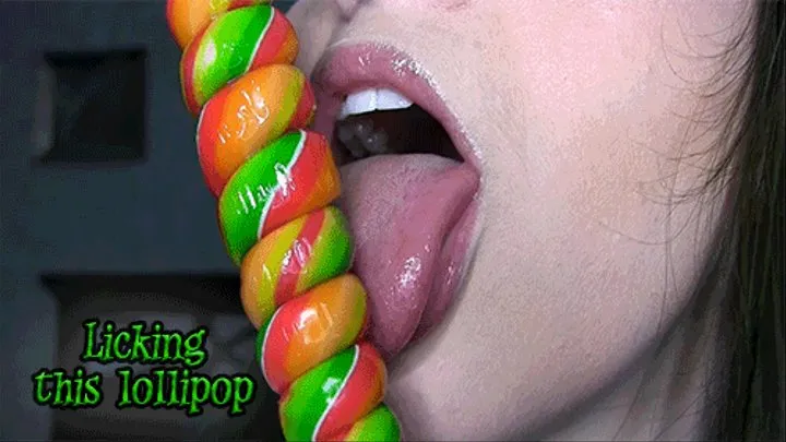 Licking this lollipop