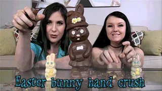 Easter bunny hand crush