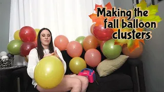 Making the fall balloon clusters - Amiee Cambridge [ ]