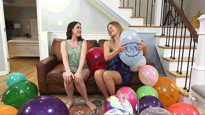 Popping fan sent balloons with Amiee Cambridge & Vika