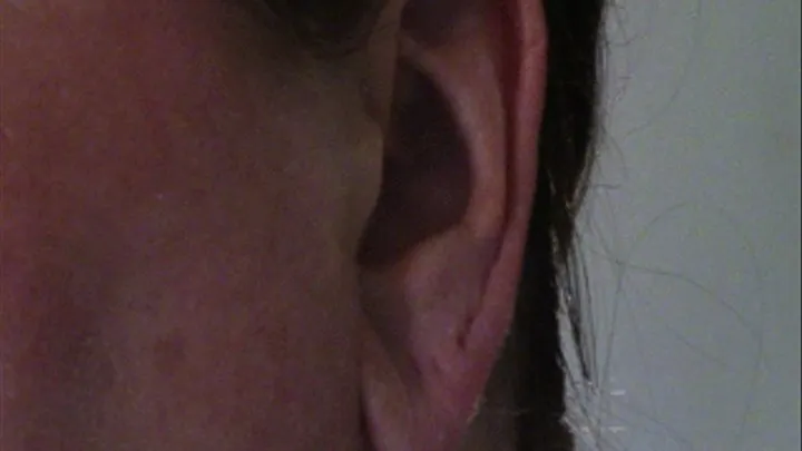 Ear and Earring Close Up