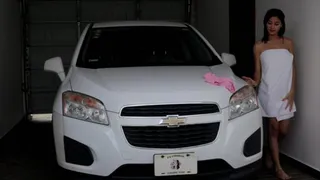 18yo in Pink Panties in a Garage