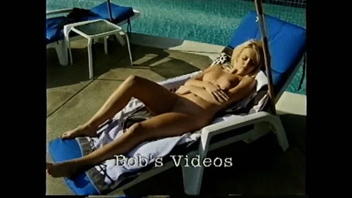 Jana Cova Sunbathing by the Pool, Opening Titles and Striptease in Sunlight