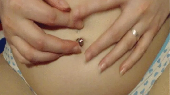 I talk and play with my belly button piercing!