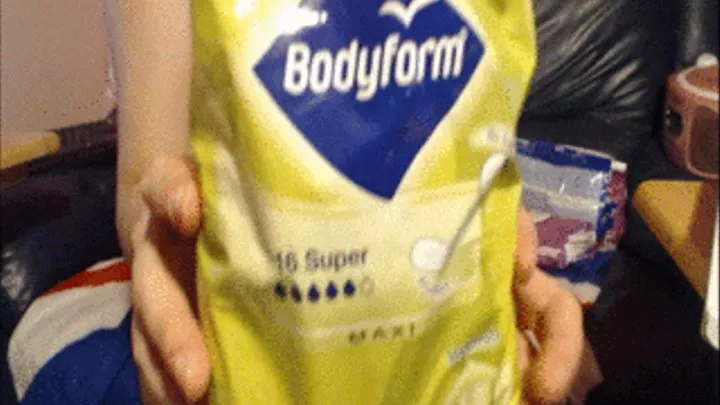 Bodyform super maxi Pad and Black Semi Sheer Panties