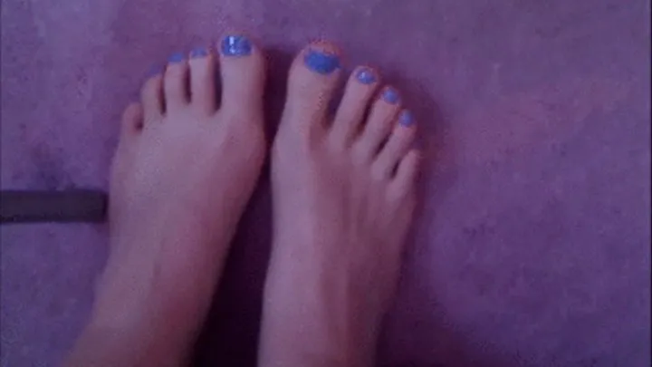 Blue Toenail Polish