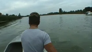 Dark haired slut assfucked by the lake