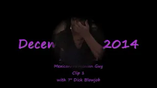 28 Year Old Mixed Mexican/Armenian with 7" Dick Blowjob- CAM Clip 1