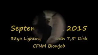 38yo Lighting Technician Thick 7".5 Dick CFNM Blowjob-Entire Clip