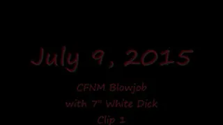 Sucking 7" Dick, Horny Lil Devil CFNM Blowjob-Entire Clip 1