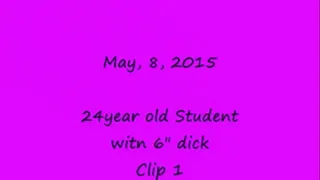 Long Blowjob with 24yo student witn 6" dick-Clip 1