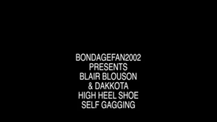 Blair Blouson and Dakkota Play with high heel shoes