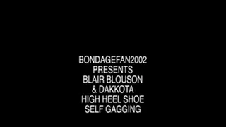 Blair Blouson and Dakkota Play with high heel shoes