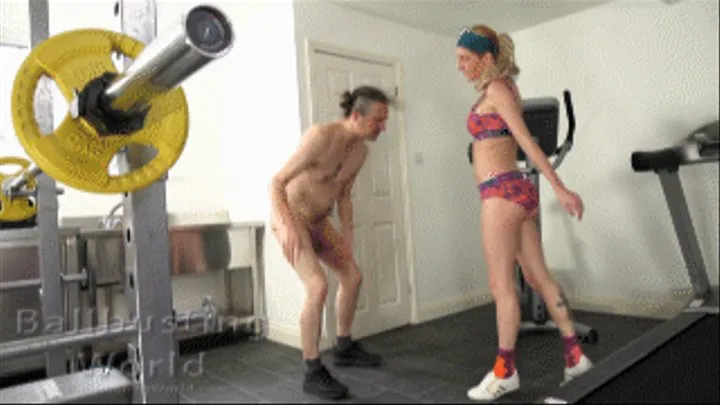 Brutal gym ballbusting from Sophia BB1497