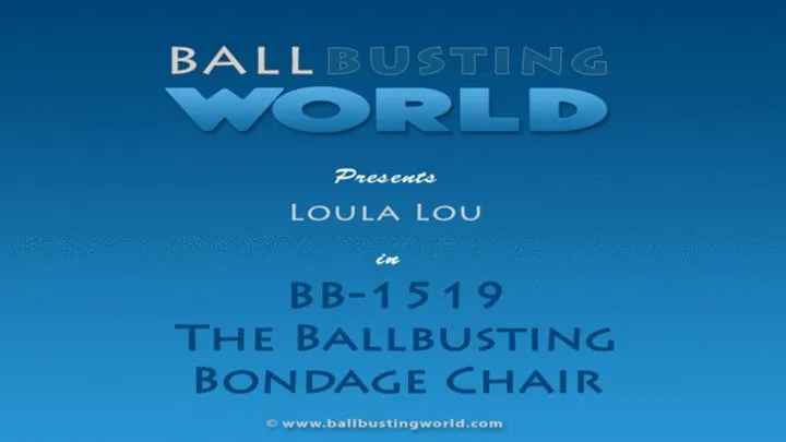 The Ballbusting Bondage Chair BB1519