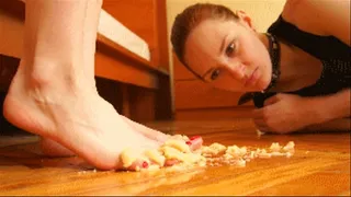 Crushed Food For Slave Girl