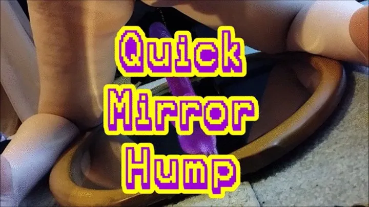 Mirror Purple Dildo Riding