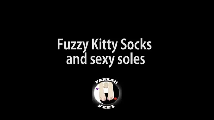 Fuzzy Kitty Socks and soles pov