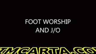 KIM CARTA...FOOT WORSHIP & J/O