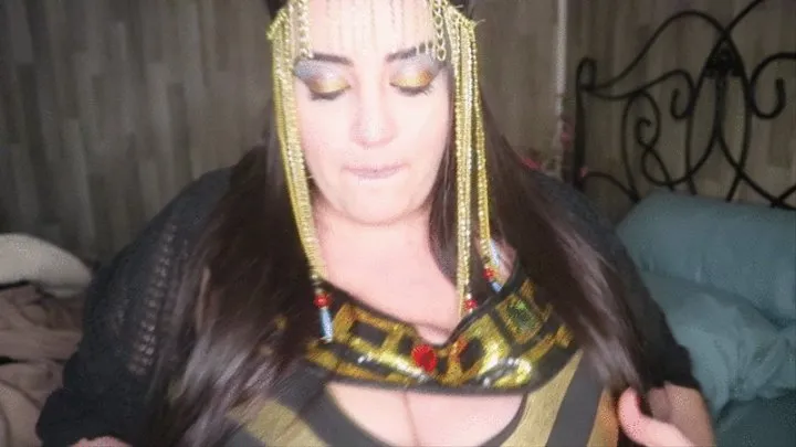 Cleopatra's Snake Sucking Her Huge Boobs