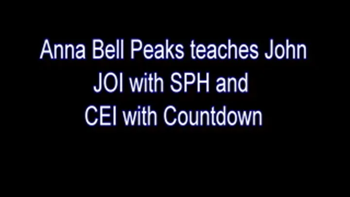 I give John JOI with a countdown while SPH and CEI before hes allowed to cum!