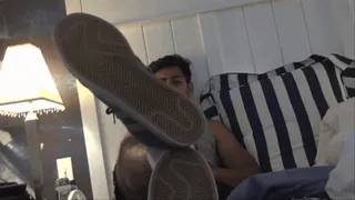 Dino's Big Smelly White Socks & Barefeet