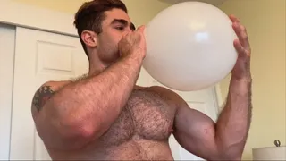 Lucas Blows Up & Crushes Balloons