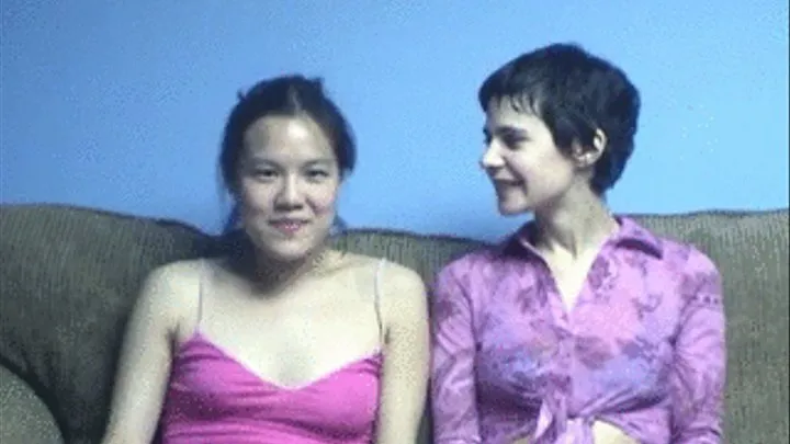 Asian slut and her girlfriend in a lesbian sex action