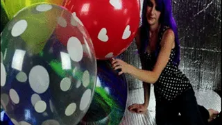 Cigarette Popping Cluster Balloons