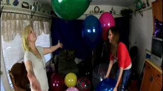 Natasha and Rhiannon's Balloon and Wubble Ball Popping